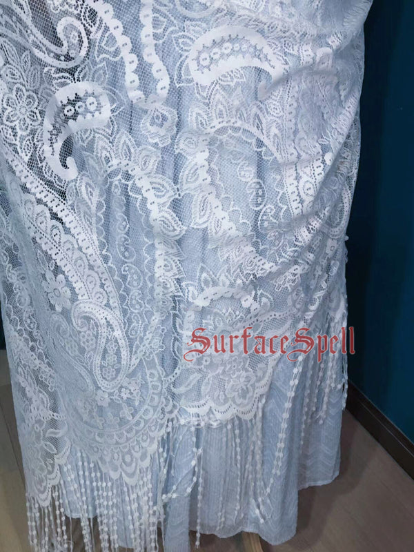 Surface Spell - MissBennet - Lace Classic Fringed Long Shawl