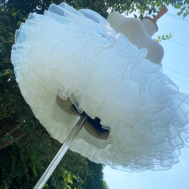 Flower Fieldhappy Event - Lolita White A-Line Shape Petticoat