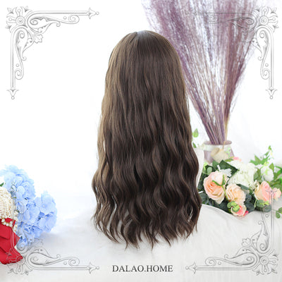 Dalao Home~65cm Shahua Curly Wig Multicolors free size tea wood(9-29) 