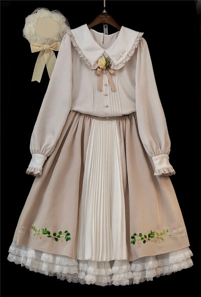 Eessily Verse~Spring Picnic~Embroidered Han Lolita Suits   