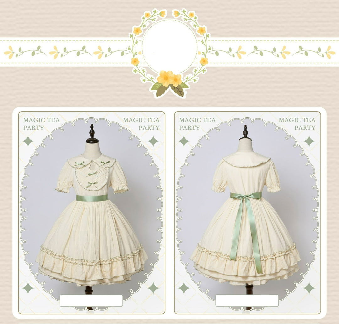 Magic Tea Party~Lena's Garland~Solid Color Lolita OP