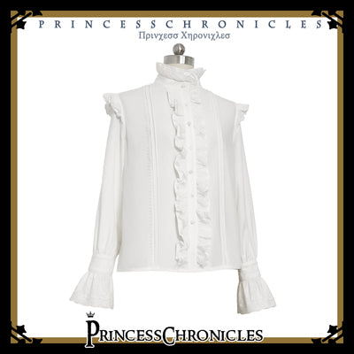 (Buy for me)Princess Chronicles~Rabbit Theater~Ouji Lolita Blouse and Shorts Set S blouse (pre-order, 3-4 months before shipping) 