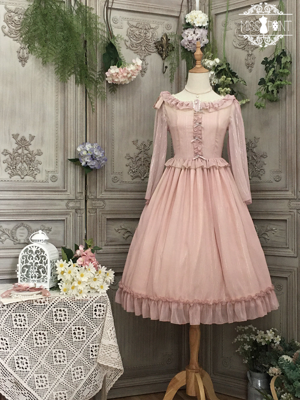 Miss point~Rhine Riverside~French Vintage Chiffon Lolita JSK 1802:45735