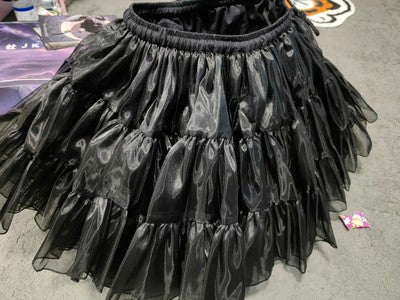 Boguta~High Waist Lolita Violence Petticoat Free size black 