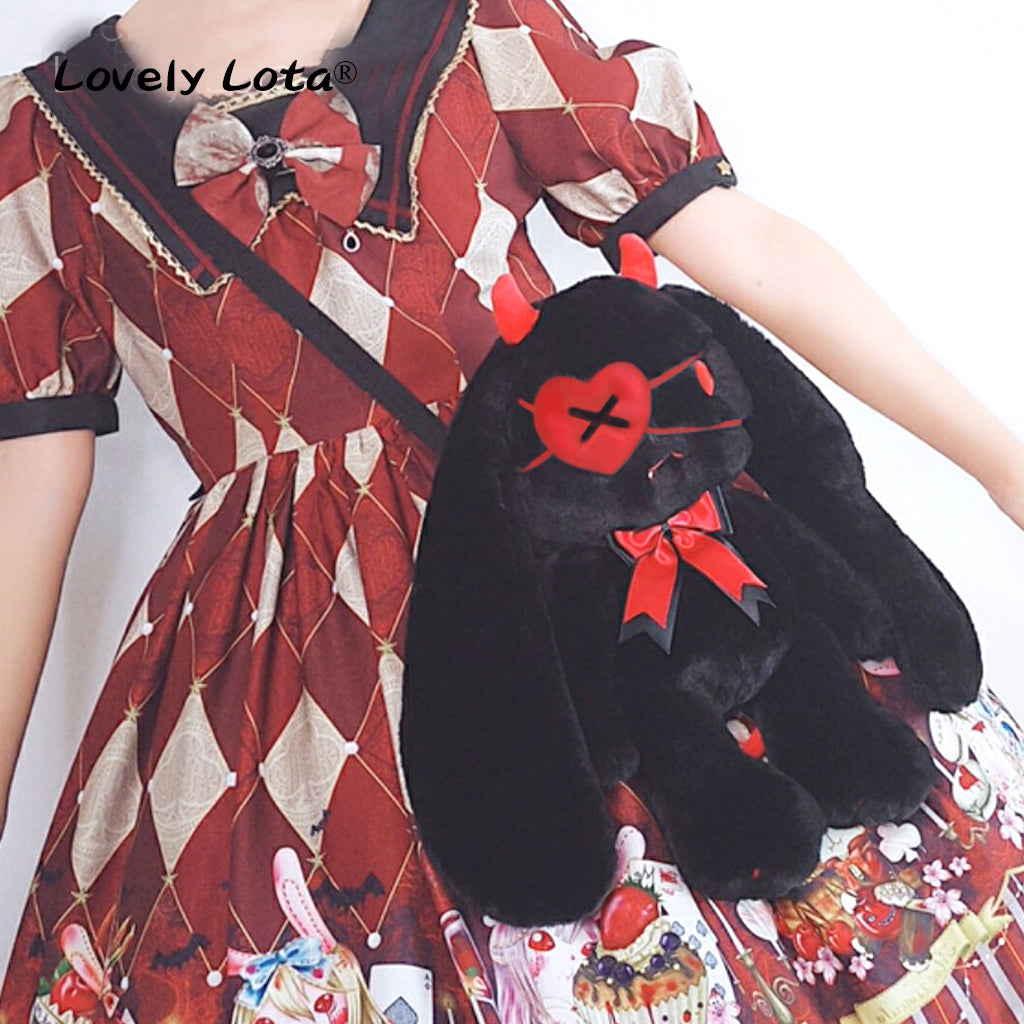 LovelyLota - KOKO Devil Rabbit - Kawaii Furry Rabbit Lolita Bag