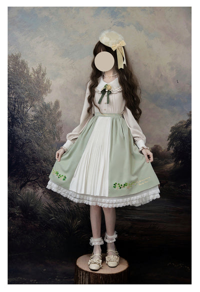 Eessily Verse~Spring Picnic~Embroidered Han Lolita Suits   