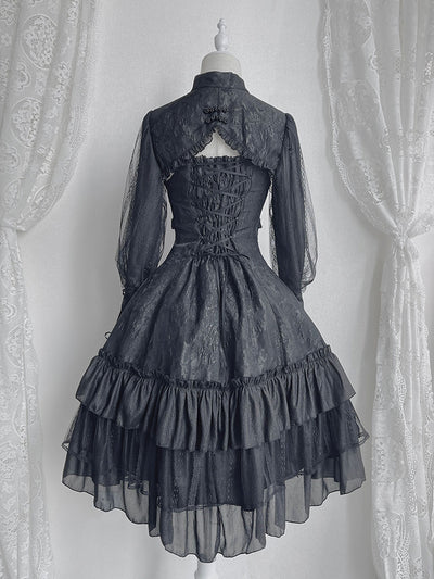 Alice Girl~Zhijian Flower~Qi Lolita Flounce JSK Bolero   