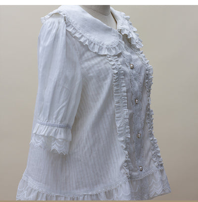 NanshengGe~Sweet Lolita Plus Size Short Sleeve Shirt   