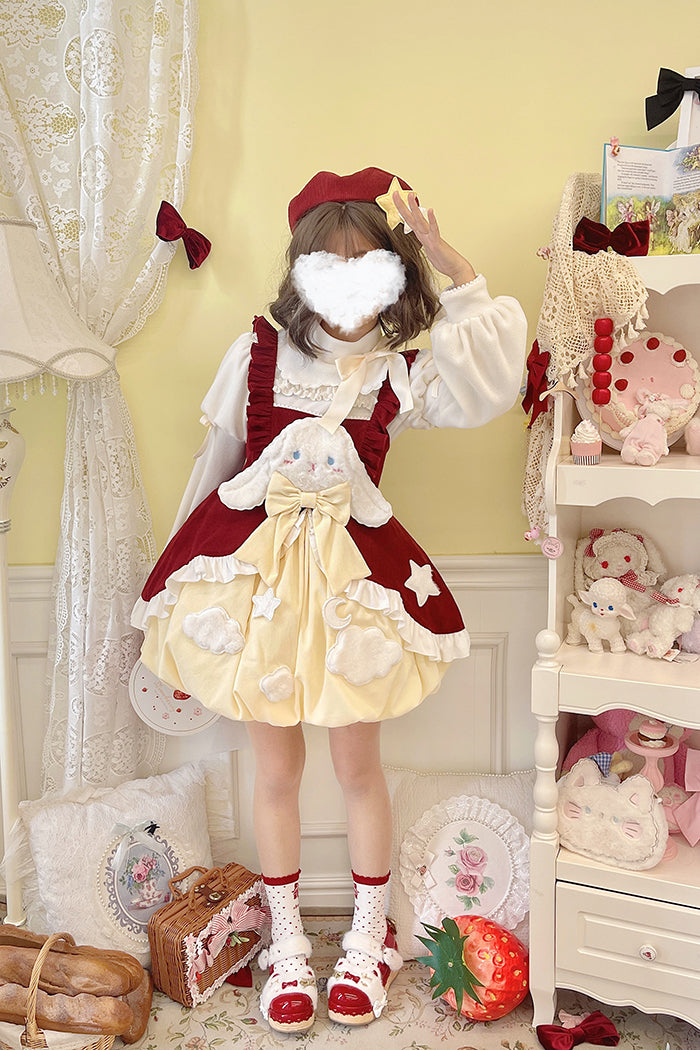 (Buy for me)Alice girl~Sweet Lolita Puff Sleeve Winter Blouse   
