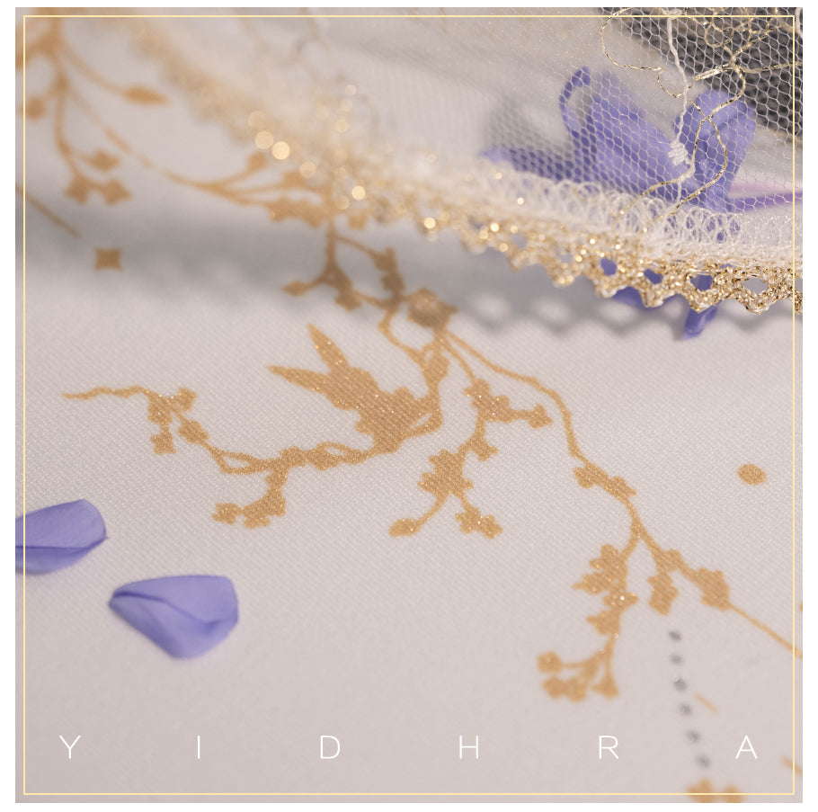 (Buy for me) Yidhra~120D Flower Pattern Velvet Lolita Tights   