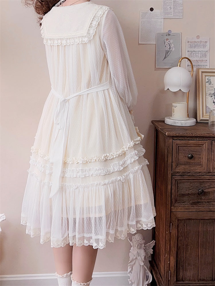 Letters from Unknown Star - Sunflower Diary - Spring Lolita Dress Long Sleeve OP