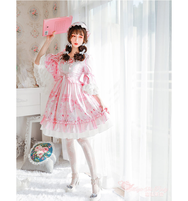 (Buyforme)Magic Tea Party~Swan Lake Daily Wear Lolita OP   