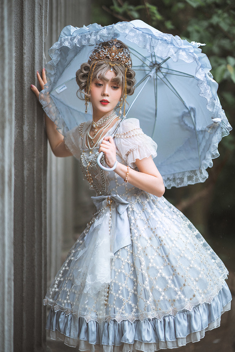 Lingxi Lolita - Greek Style Vintage Handmade Bead Lolita Dress