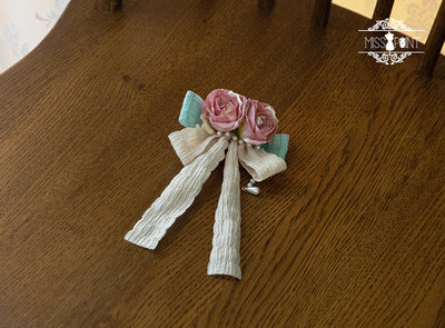 Miss Point - Elegant Lolita Head Accessory green clip