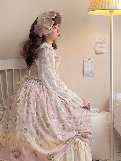Miss Point~Elegant Flower Wall Lolita JSK Dress   