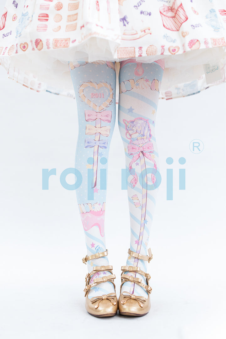 Roji roji~Holy Mace Fairy Kei Lolita Tights   