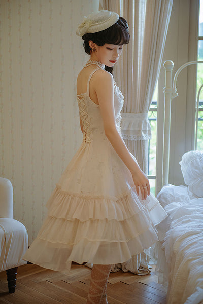 Alice Girl~Zhijian Flower~Qi Lolita Flounce JSK Bolero   