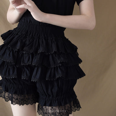 MIST~Lolita Innerwear Bloomers Multicolors Anti Exposure S black B version 