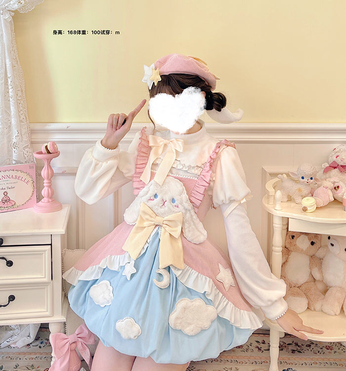 (Buy for me)Alice girl~Sweet Lolita Puff Sleeve Winter Blouse   