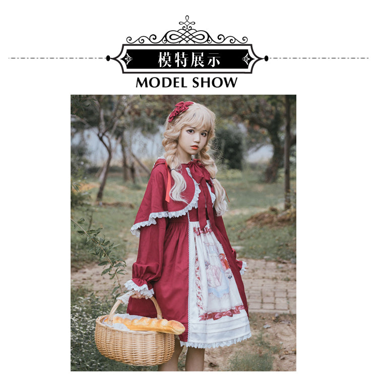 Eieyomi - Little Red Riding Hood - Sweet Lolita JSK Dress
