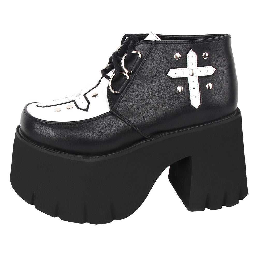 Angelic Imprint~Gothic Lolita Cross Classic Platform Shoes   