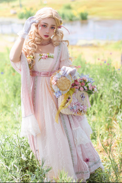 Miss Point~The Sally Gardens~Elegant Lolita Lotus Sleeves OP Dress   