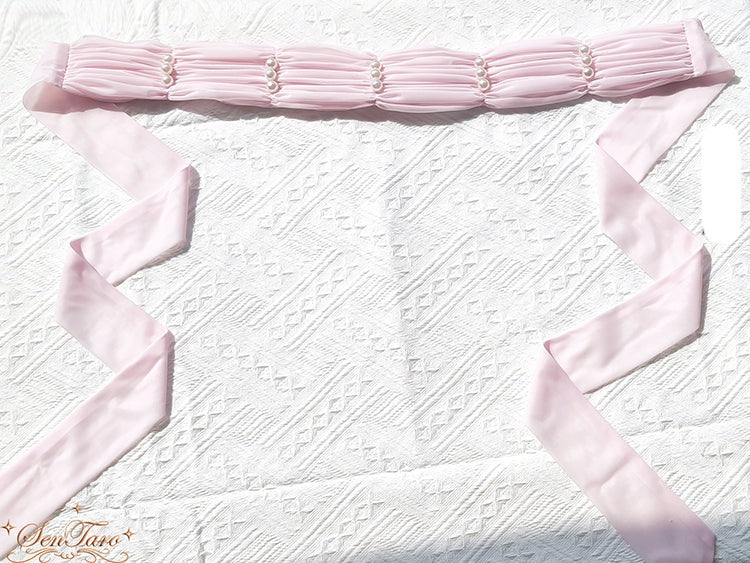 Sentaro~Elegant Lolita Multiple Colors Waist Tie baby pink  