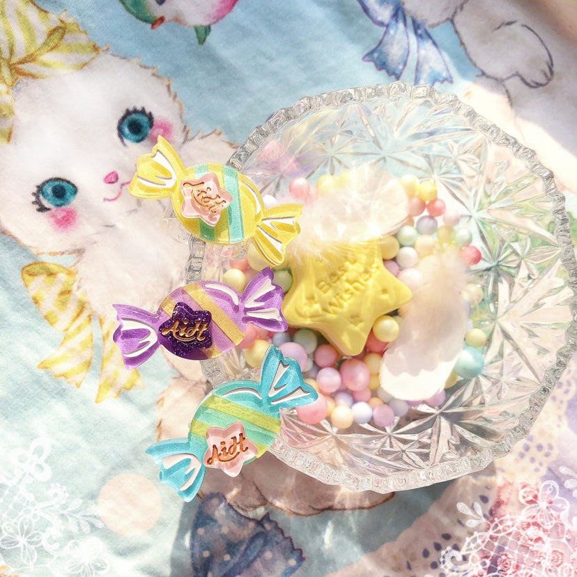 (Buyforme) Halloween Alice~Rainbow Candy~Sweet Lolita Ring Hairclip   