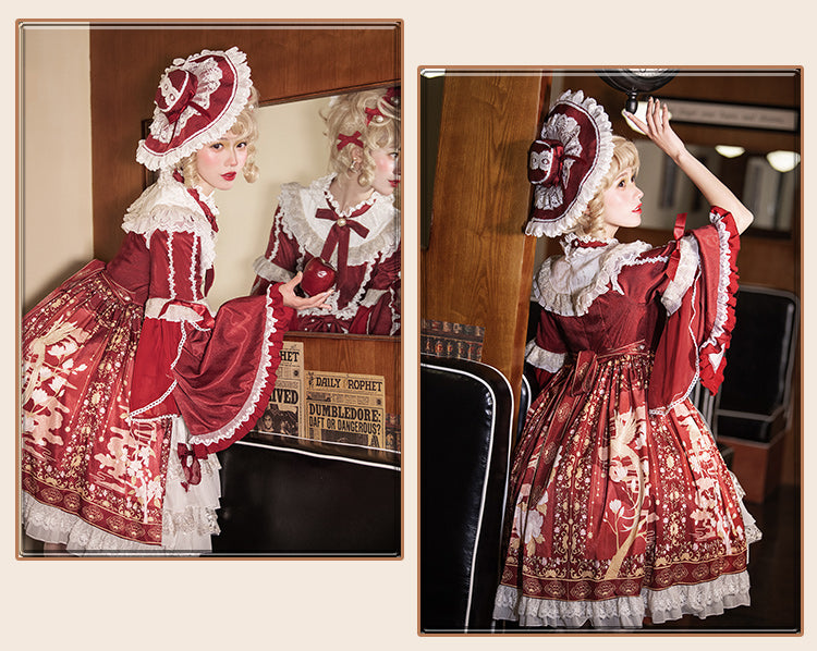 Cat Highness - Christmas New Year Han Lolita OP Dress