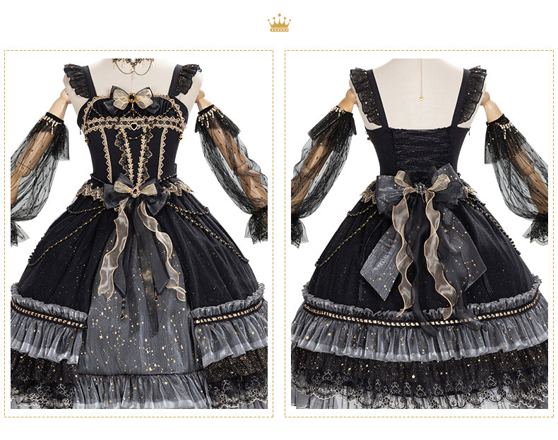 YingLuoFu~ Star Night~ Retro Palace Lolita JSK   