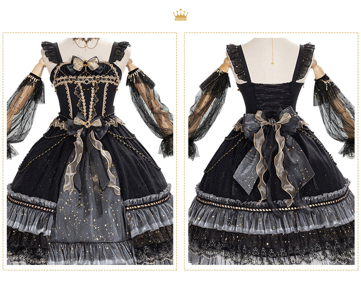 YingLuoFu~ Star Night~ Retro Palace Lolita JSK   