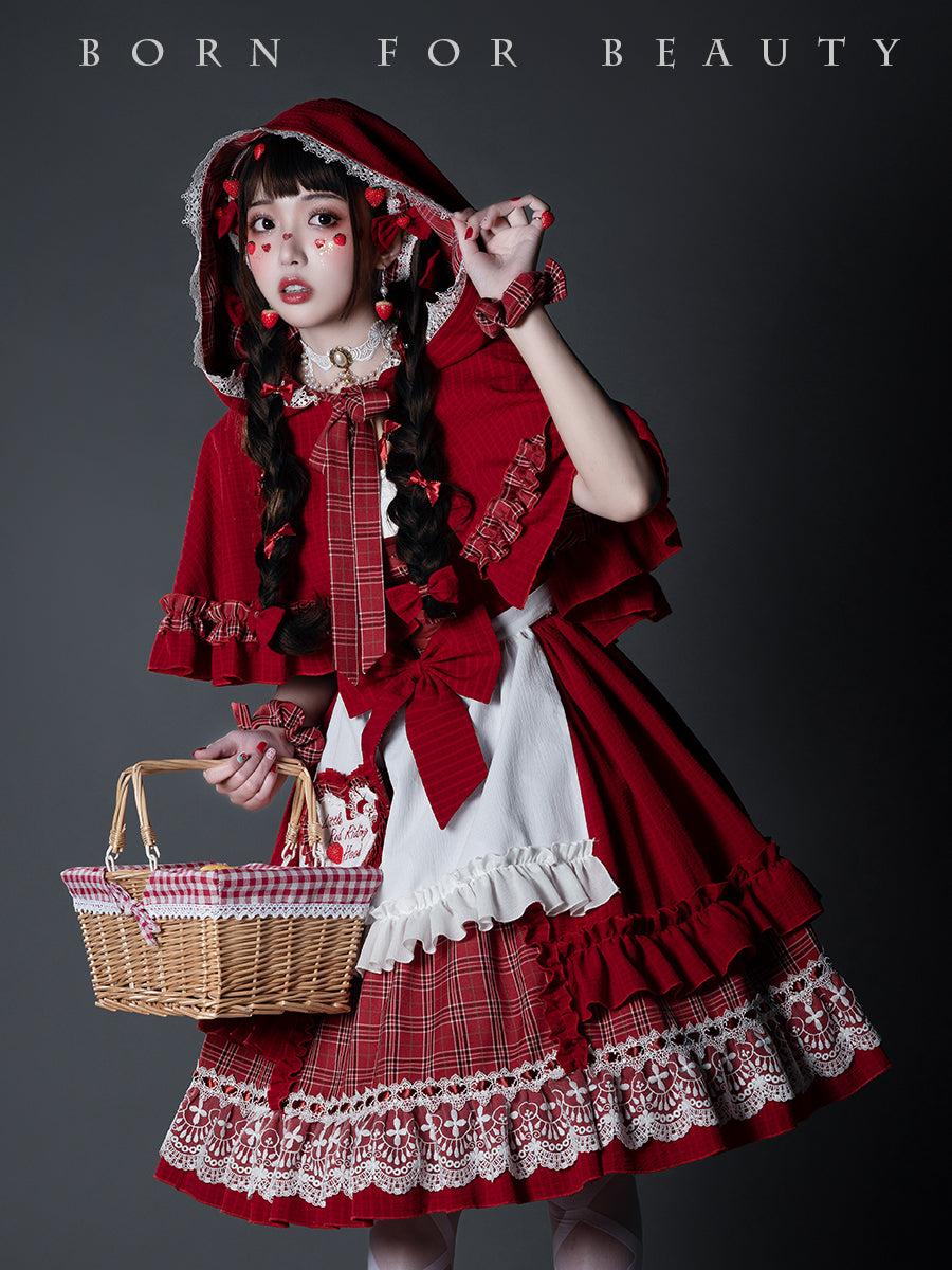 Youruipai~Little Red Riding Hood Sweet Lolita Dress   
