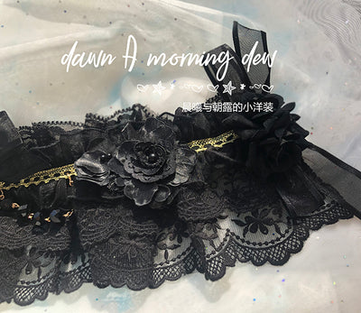 (Buyforme)Dawn and Morning~Flower Wedding Lolita Accessories Headdress Set   