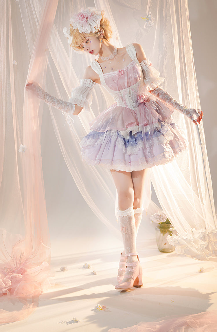(BuyForMe) Half Sweet Lolita~Rose Memoir~Hot Girl Lolita JSK   