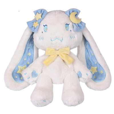 LovelyLota~KOKO Devil Rabbit~Kawaii Furry Rabbit Lolita  Bag white blue  