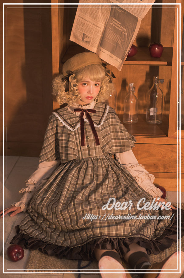 Dear Celine~Aria On The G String~ Plaid Pattern Lolita OP   