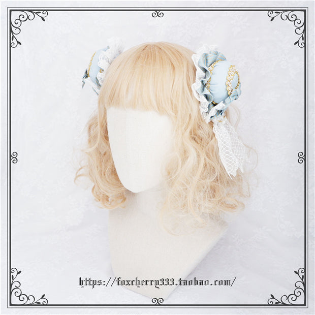 Fox Cherry - Palace Retro Elegant Bow Headdress Lolita Top Hat