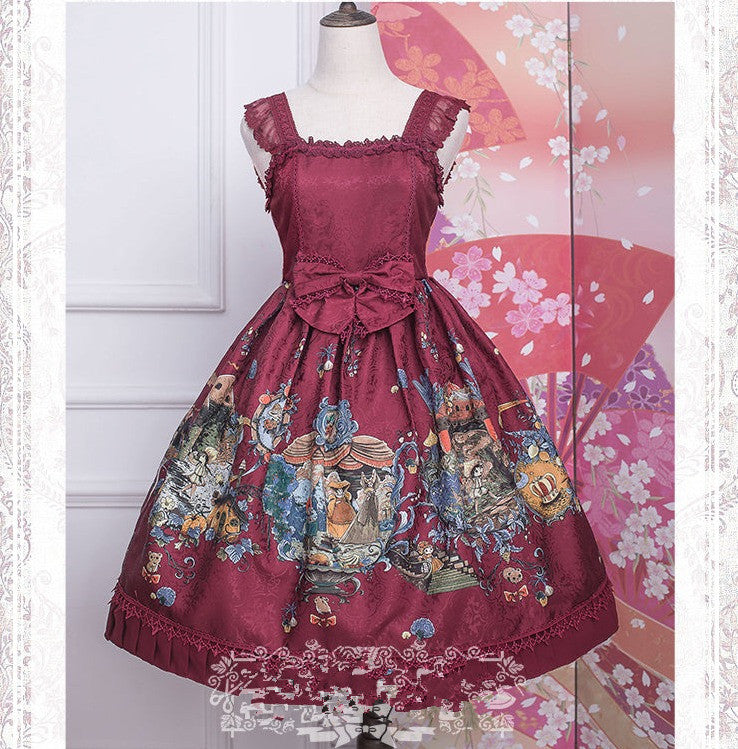 Strawberry Witch~Chipol Fairytale Land~Princess Lolita JSK S wine red 
