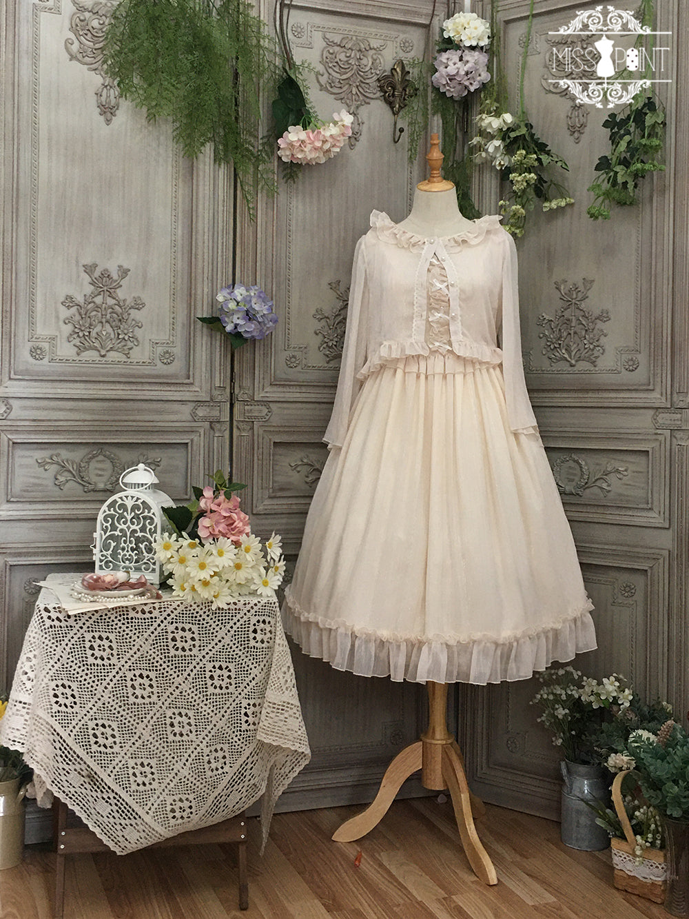 Miss point~Rhine Riverside~French Vintage Chiffon Lolita JSK 1802:45721