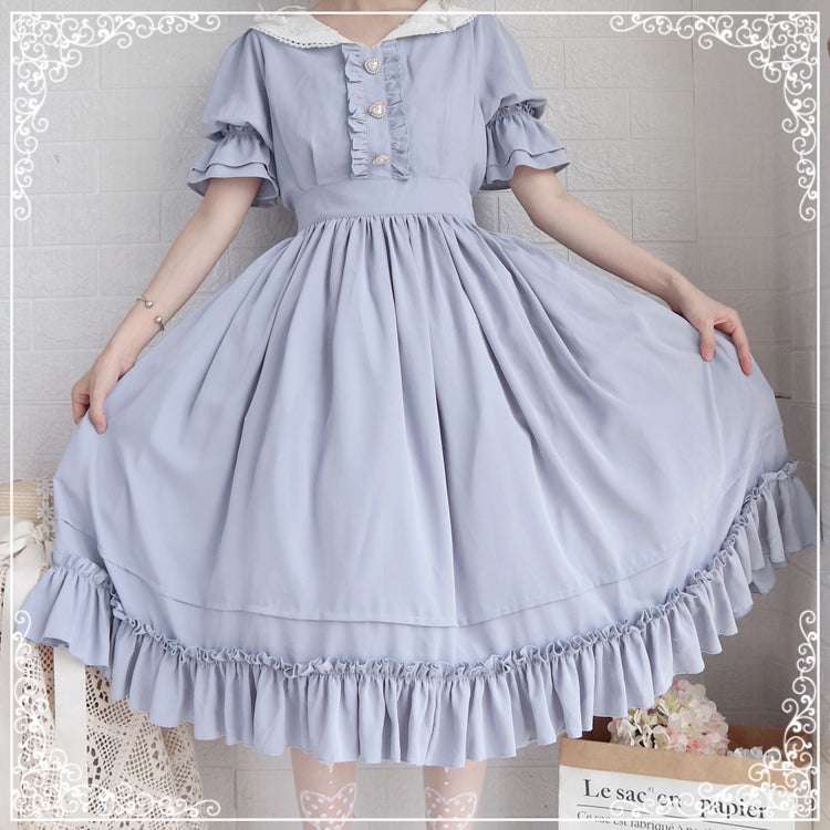 (Buyforme) Sweet Wood~ CLA French Vintage Plus Size Lolita OP Dress   