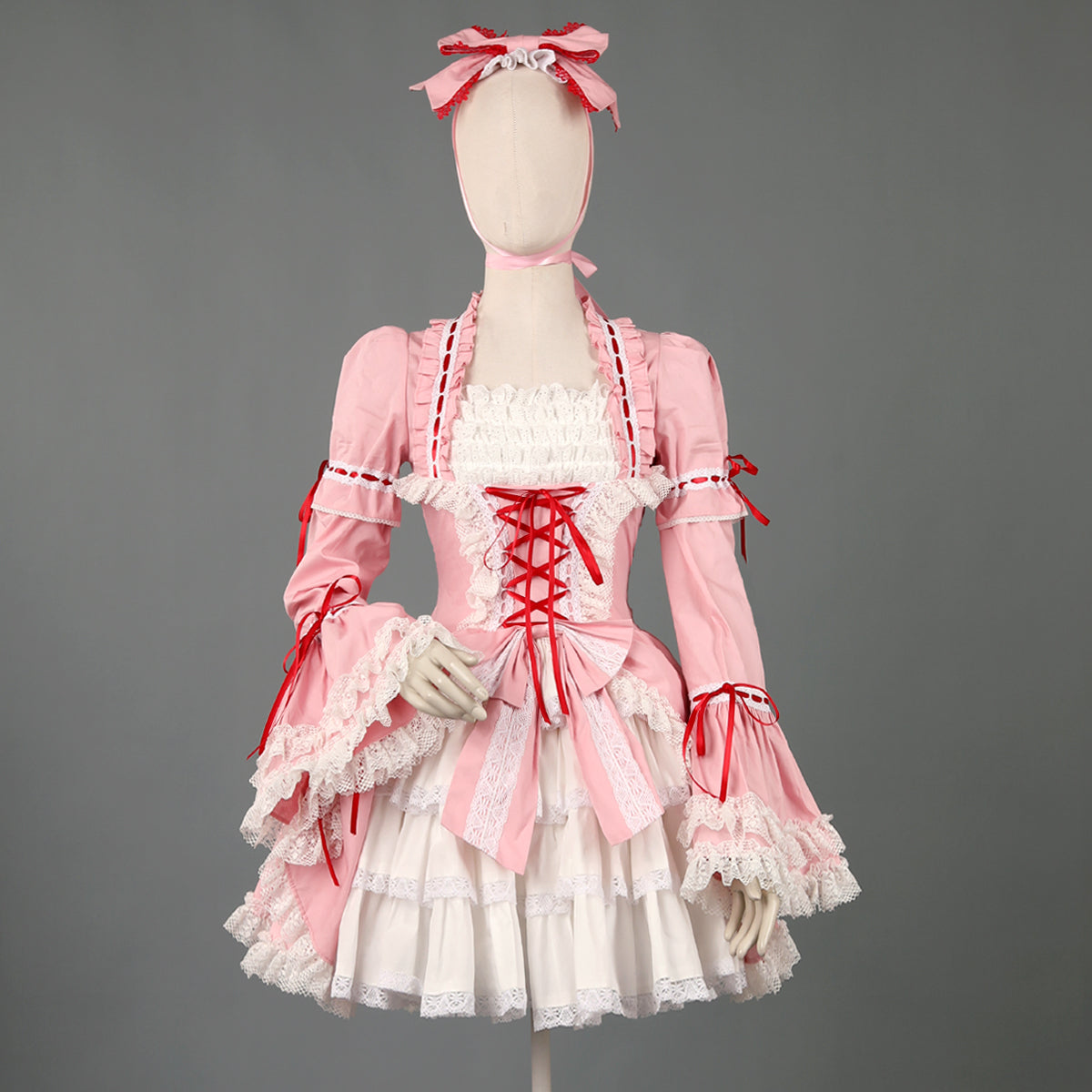 Lace Garden~Maiden Berry~Classic Pink Lolita OP Dress XS  