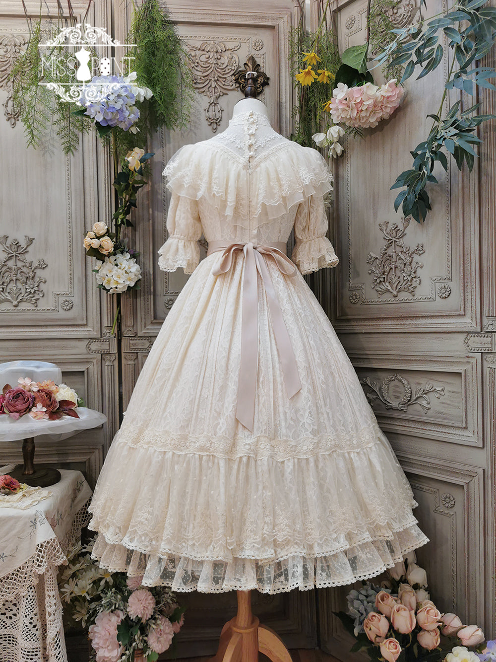 Miss Point~Woody Rose~Pure Color Lolita OP 352:63163