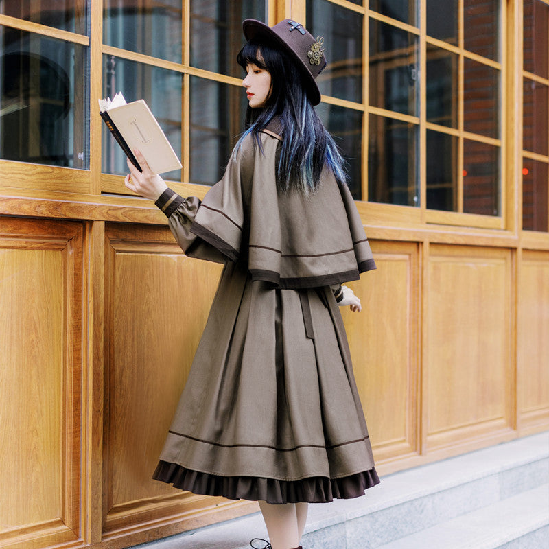 With PUJI - A lazy Trial - Classic Elegant Lolita OP Set