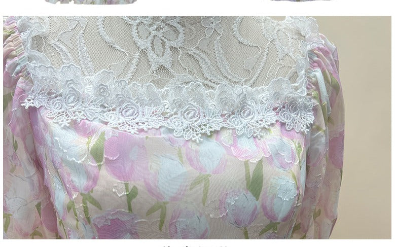 NanShengGe~Your Tulips~Classic Lolita Summer OP Dress   