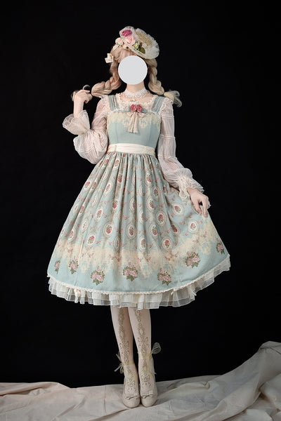 Miss Point~Elegant Flower Wall Lolita JSK Dress   