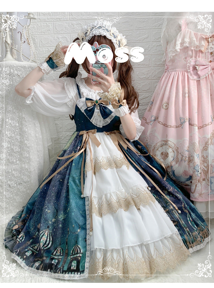 Magic lamp Night Retro Lolita JSK   