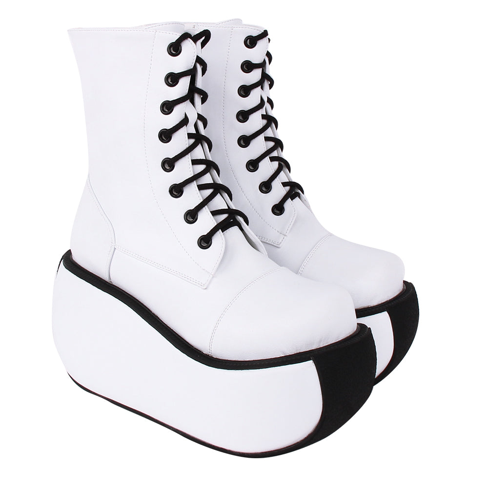 Angelic Imprint~Lolita White 10cm Platform Shoes   
