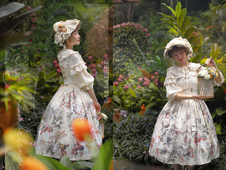 Balladeer~Petal Collar Country Style Lolita JSK Dress   