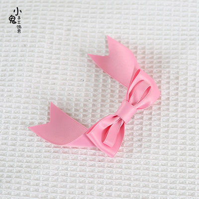 Xiaogui~Kawaii J-fashion Lolita Bow Clip rose pink  