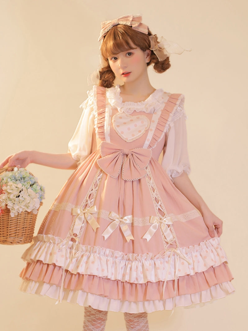 Eieyomi~Sweet Lolita Cotton Princess JSK Dress   